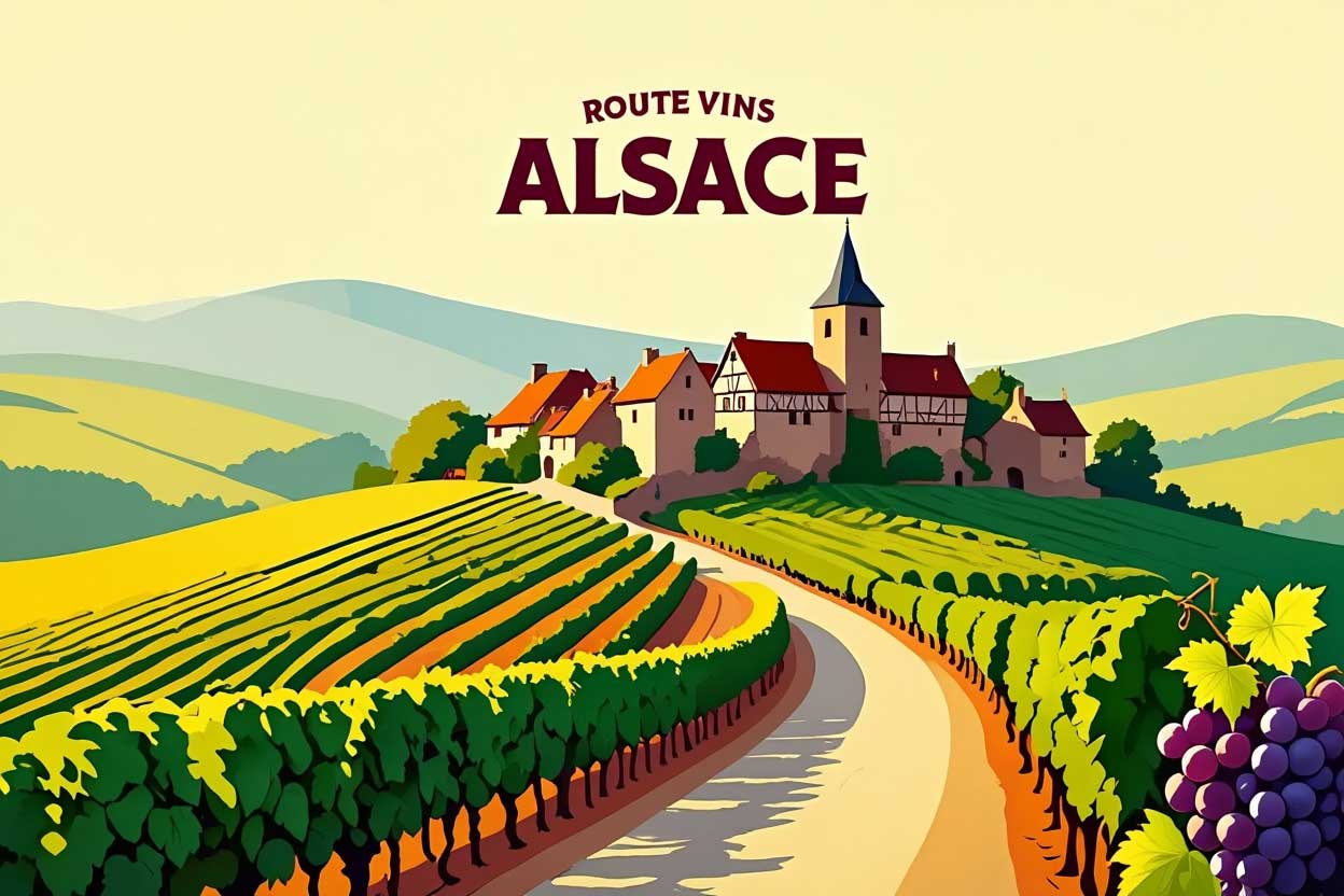 route vins alsace vtc